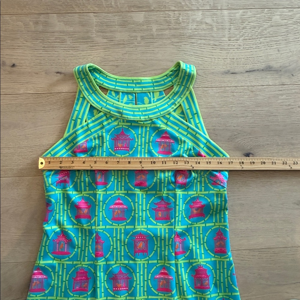 Gretchen Scott Isoceles Caged Bird Dress Large Bird Palace Pagado Stretch - Picture 3 of 7